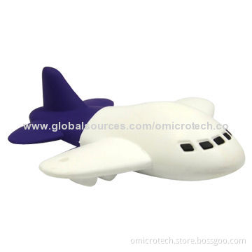 Plane-shaped USB Flash Drive, 64, 128, 256, 512MB, 1, 2, 4, 8GB Capacity